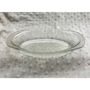 Vintage Princess House Fantasia Crystal Frosted Center Individual Casserole Dish